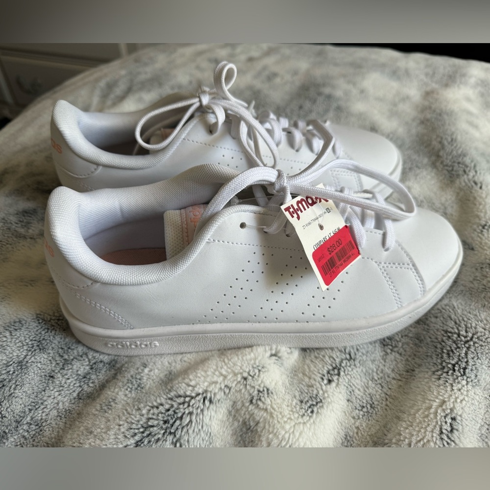 White adidas sneakers
